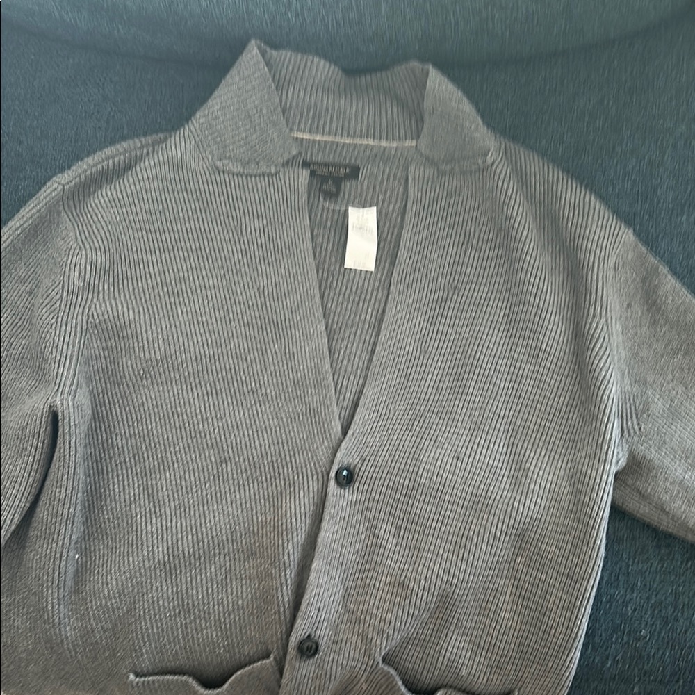 Men's Gray cotton Sweater.